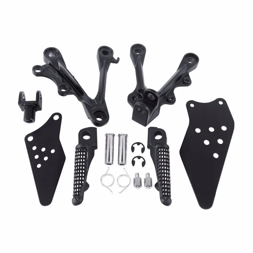 

Подножки для мотоцикла, подножки, набор кронштейнов для KAWASAKI Ninja ZX6R ZX 6R 2009-2014 2013 2012