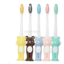 Детская зубная щетка с героями мультфильмов, мягкая домашняя детская зубная щетка для мальчиков и девочек 2-3-4-5-6-12 лет