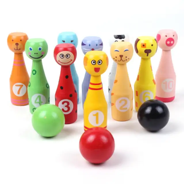 Best Offers Fashion Creative Cartoon Animals Bowling Set Kids Hands-on Intellectual Development Toy