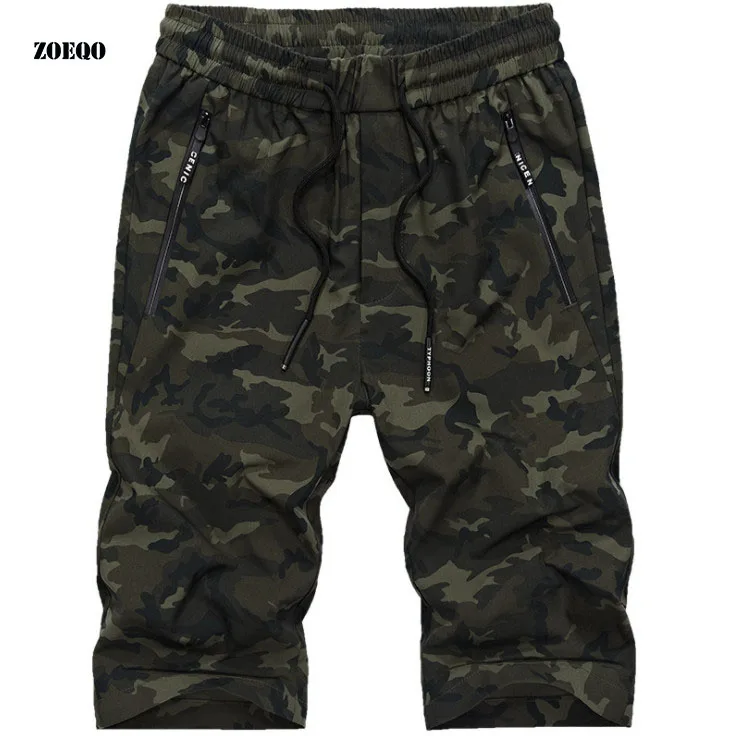 Мужские хлопковые шорты спортивные короткие штаны Спортивные штаны Фитнес тренировки Короткие повседневные камуфляжные мужские эластичные талии домашние шорты для отдыха