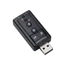kebidu External USB AUDIO SOUND CARD ADAPTER VIRTUAL 7.1 ch USB 2.0 Mic Speaker Audio Headset Microphone 3.5mm Jack Converter ► Photo 3/6