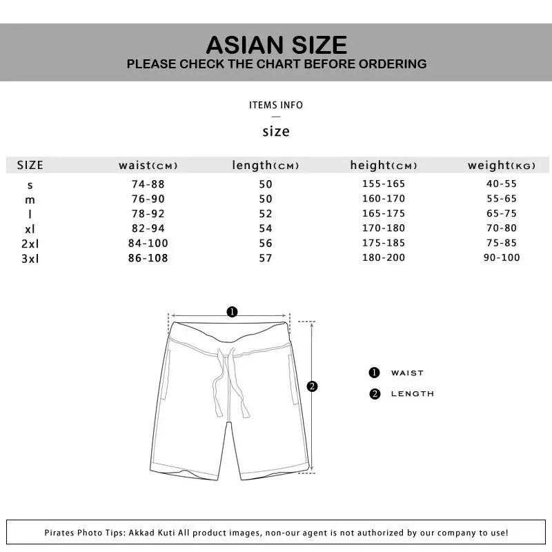 3x1 Size Chart