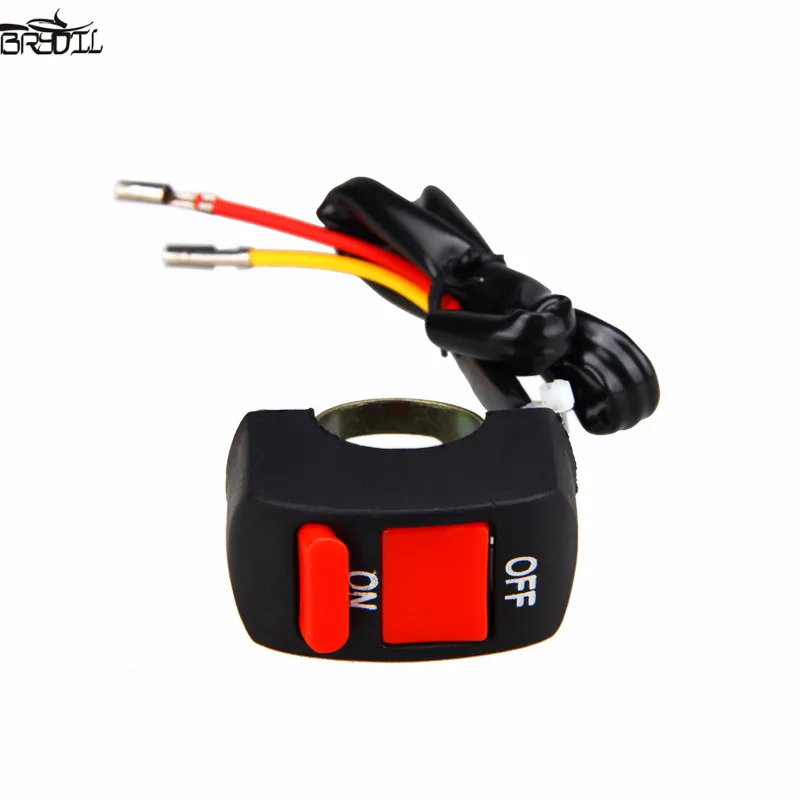 

Moped ON/OFF Button Connector Motorbike push button switch Motorcycle ATV Bike Handlebar Diameter 7/8'' for ATVs scooters