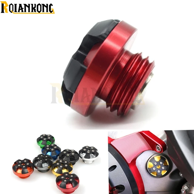 M2025 Motorbike Magnetic Engine Oil Filler Cup Cap Plate Brake