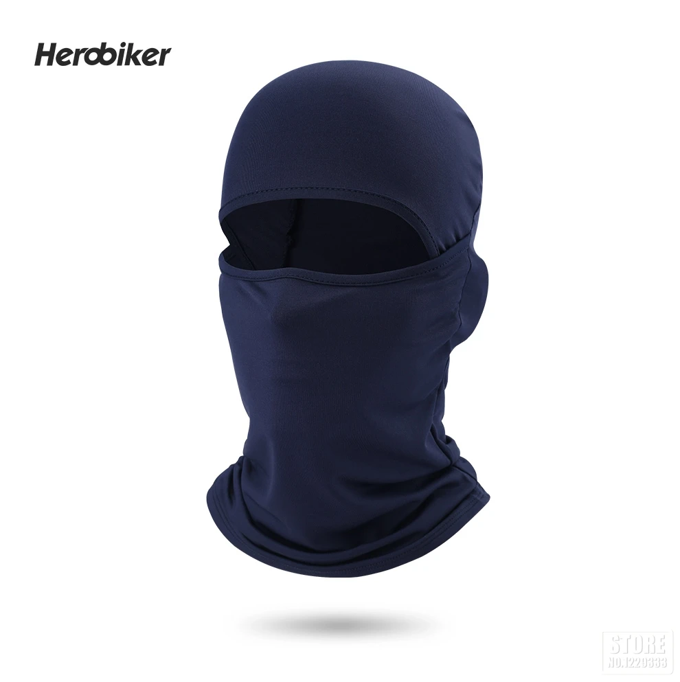 HEROBIKER мотоциклетная маска лайкра мото Балаклава мотоциклетный шлем маска дышащая серая мотоциклетная маска для мужчин и женщин