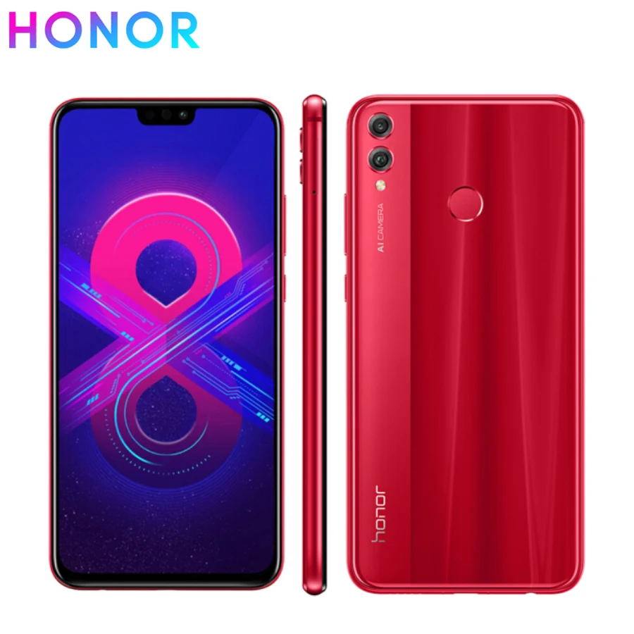 Новый мобильный телефон honor 8x 6 5 дюйма 4 Гб ОЗУ 128 ПЗУ Android 8 1 Восьмиядерный