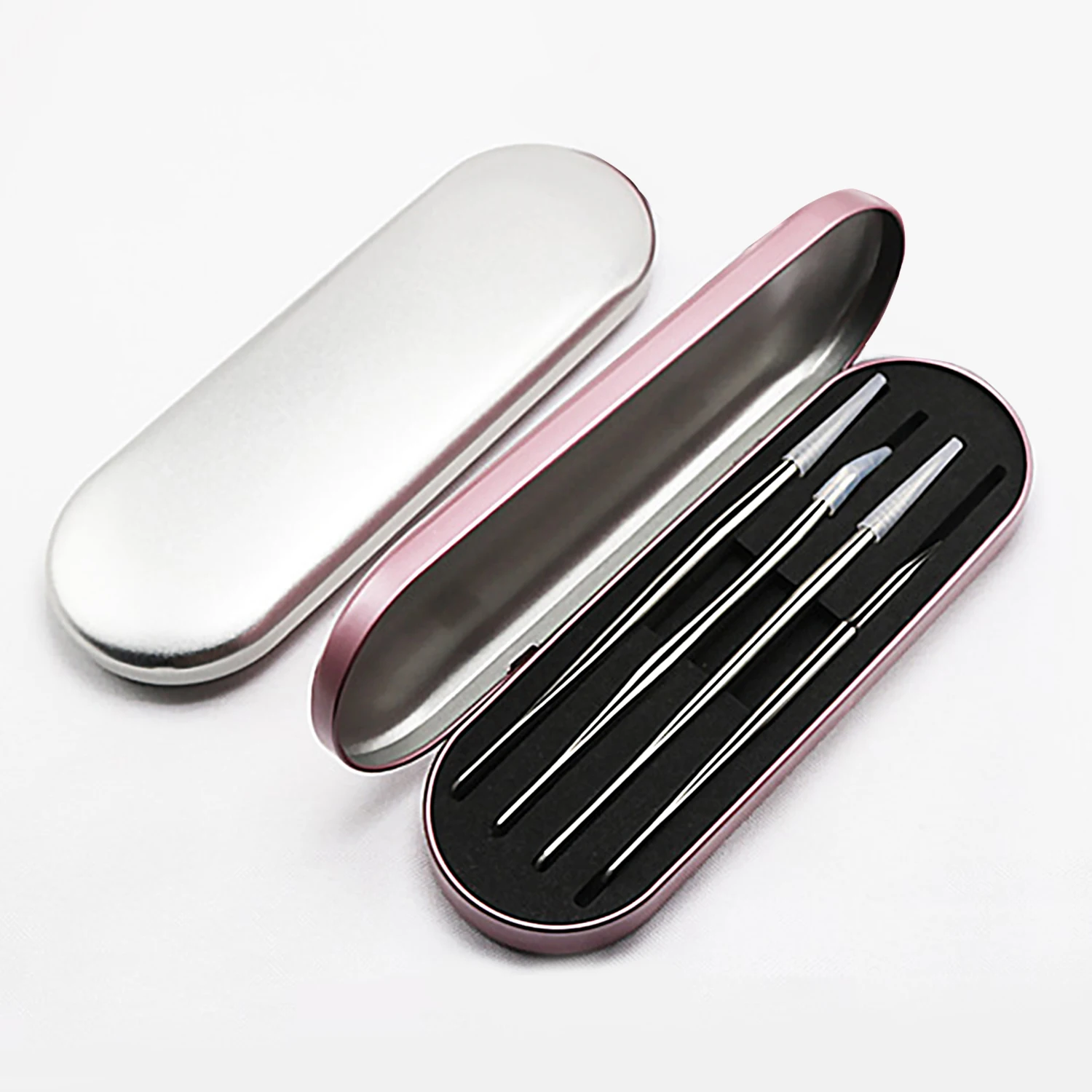 

1pc Portable Eyelash Tweezer Storage Box For Eyelash Extension Tweezers Makeup Tools Eyelashes Eyeliner Pencil Case Organizer