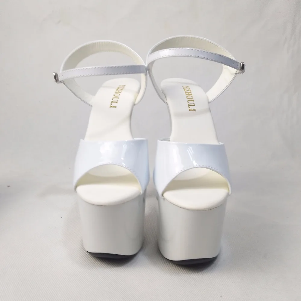 8 inch Stiletto High Heels Shoes Open Toe Womens Shoes 20cm High-Heeled Sandals Platform Dance Shoes Wedding Shoes