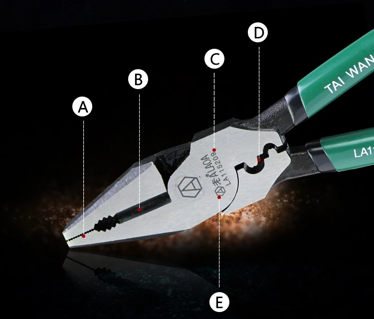 LAOA 9 дюймов, CR-MO, многофункциональные плоскогубцы для резки проволоки, клеммные щипцы, комбинированные плоскогубцы, кусачки для резки проволоки