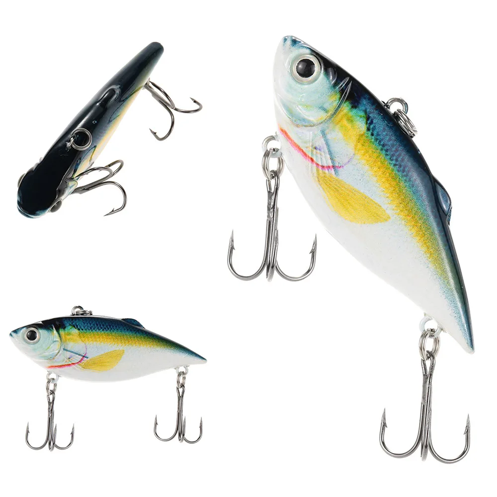 Lixada 63mm 9g Lifelike Crank Fishing Lure Hard Bait Hooks Fishing