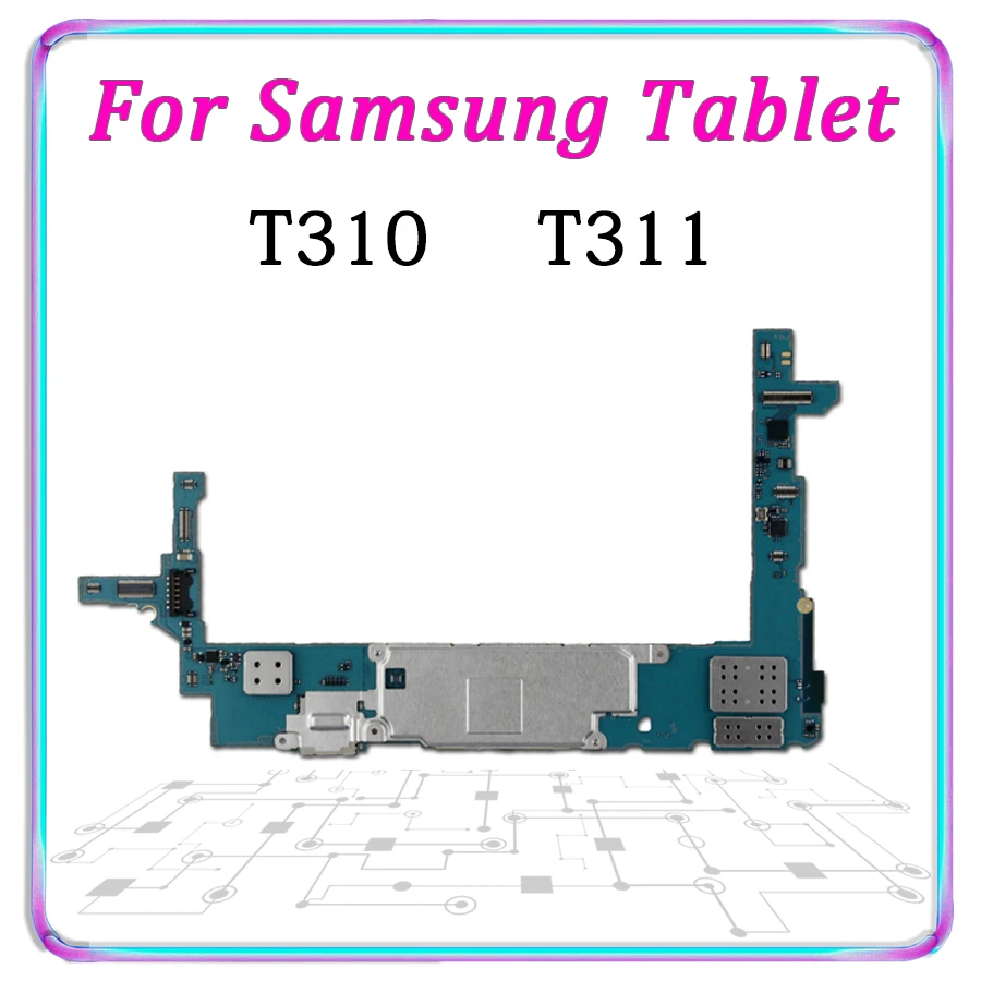 

Original Motherboard For Samsung Tablet 3 8.0 T311 T310 Unlocked Mainboard Android Logic Board Tested Good Working OK Plate