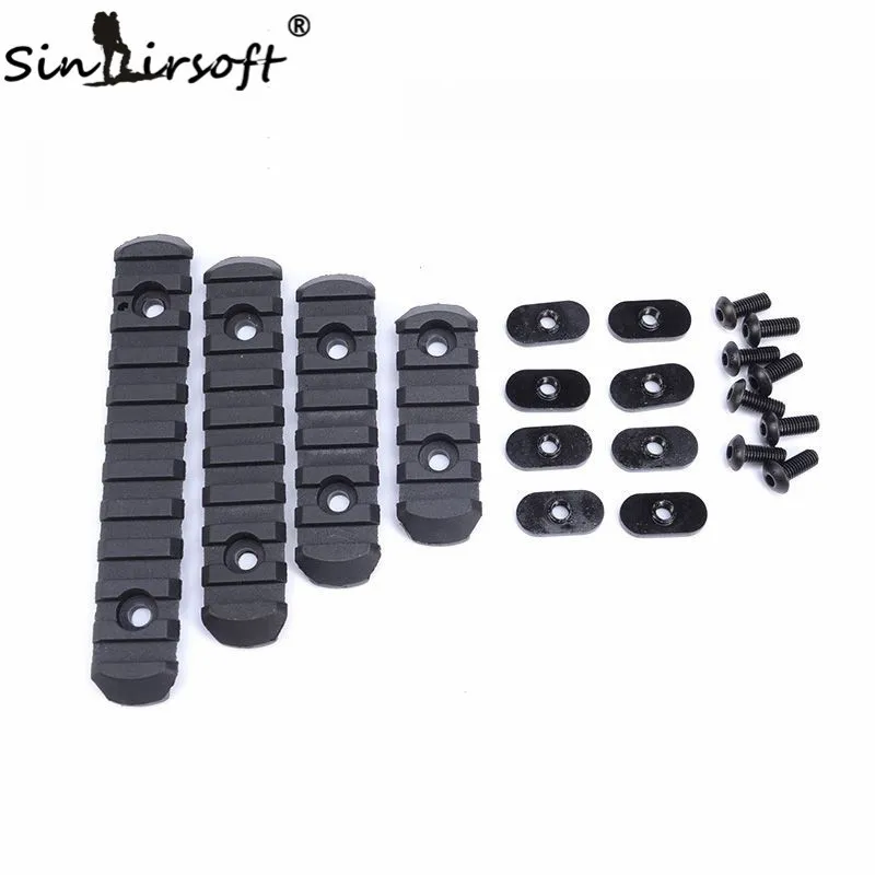 

Element 4 Pcs Tactical Airsoft Polymer Picatinny Rail For MOE Handguard Laser Scope Hunting Gun Accessories