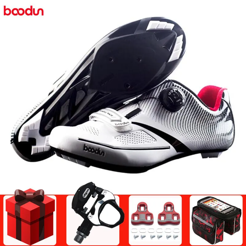 

BOODUN road cycling shoes men sneakers add pedal set breathable professional bike shoes men self-locking racing bicycle sneakers