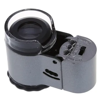 

50 specialist Mini Pocket miniscope Loupe LED miniscope with lamp test function Counterfeit