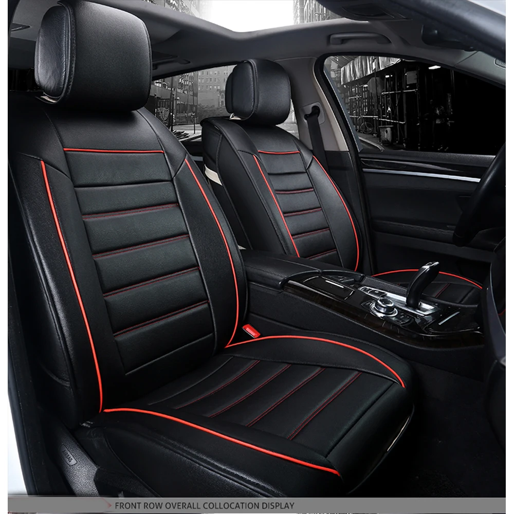 

Universal Luxury Car Seat Covers PU Leather Washable Thicken Seat Cushion Covers Set Car Accessories