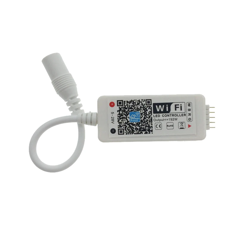 

Mini LED WIFI Smart RGBW Controller For RGBW/RGBWW LED Strip Light DC 12V Phone App Control Dimmer Dimmable