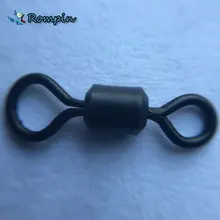 30 шт./партия большие маленькие поворотные Вертлюги матовые черные цветные свинцовые зажимы Размер 4#(UK 8#) для ловли карпа