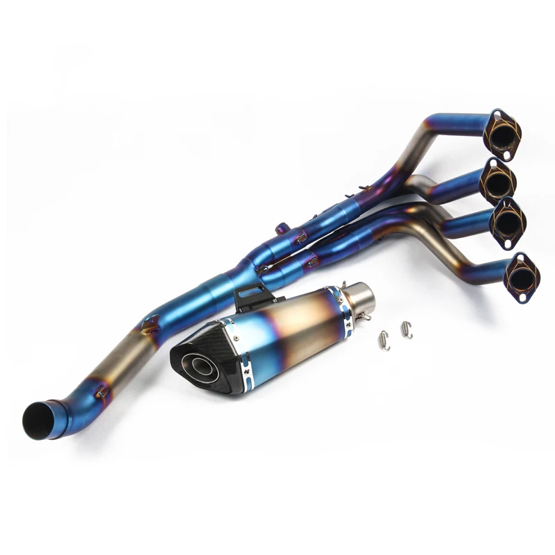

Motorcycle Exhaust Full System Pipe For Kawasaki Z800 Muffler Tail Pipe +Front Link Pipe Set Slip On 2013-2016 Motorbike Escape