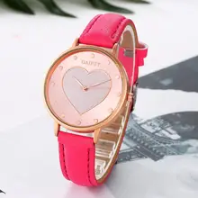 NUEVA Moda Patrón Del Corazón Del Amor Del Reloj de la Voga de Las Mujeres Dial Relojes de Cuarzo Analógico Mujeres Unisex Reloj Reloj de Señora de Cuero Relojes Deportivos # JO(China (Mainland))