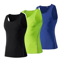 3 шт. майка без рукавов для бега Мужская спортивная одежда для фитнеса плотная рубашка Спортивная безрукавка быстросохнущая мужская майка для бега Бодибилдинг спортивный жилет