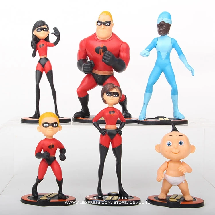 12Pcs Set The Incredibles 2 Movie Mini PVC Figures Models Kids Toys Gift UK