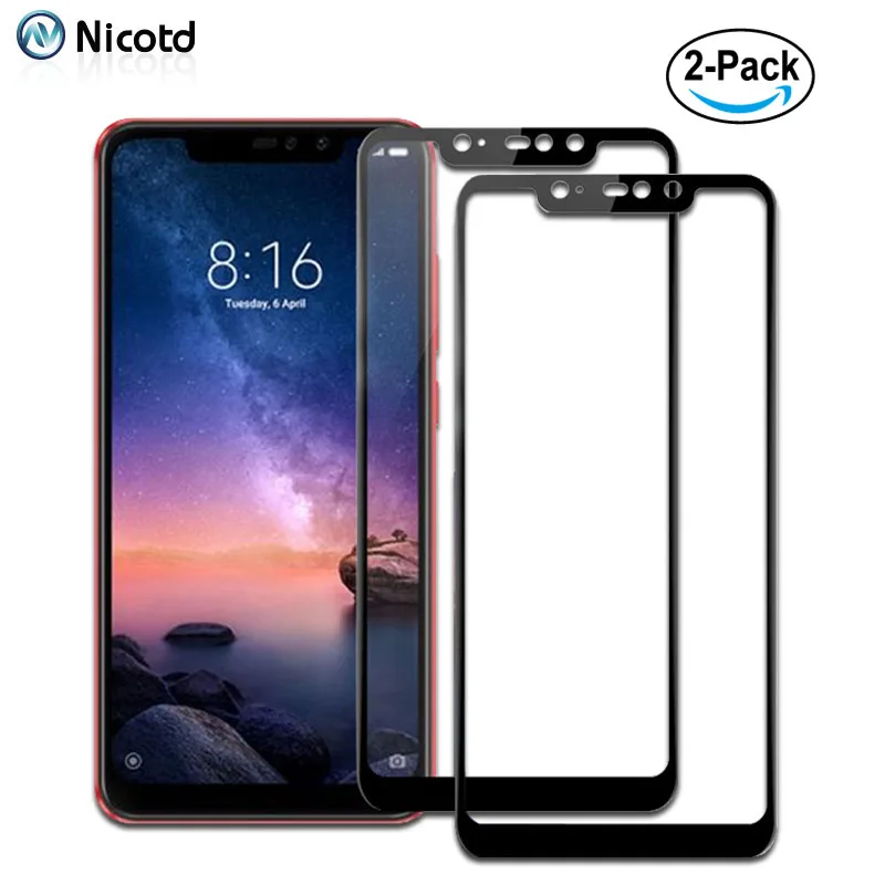 

2pcs/lot Full Coverage Premium Tempered Glass For Xiaomi Redmi Note 6 pro Screen Protector For Xiomi Redmi 6A 6 Note 5A 5 Pro 4X