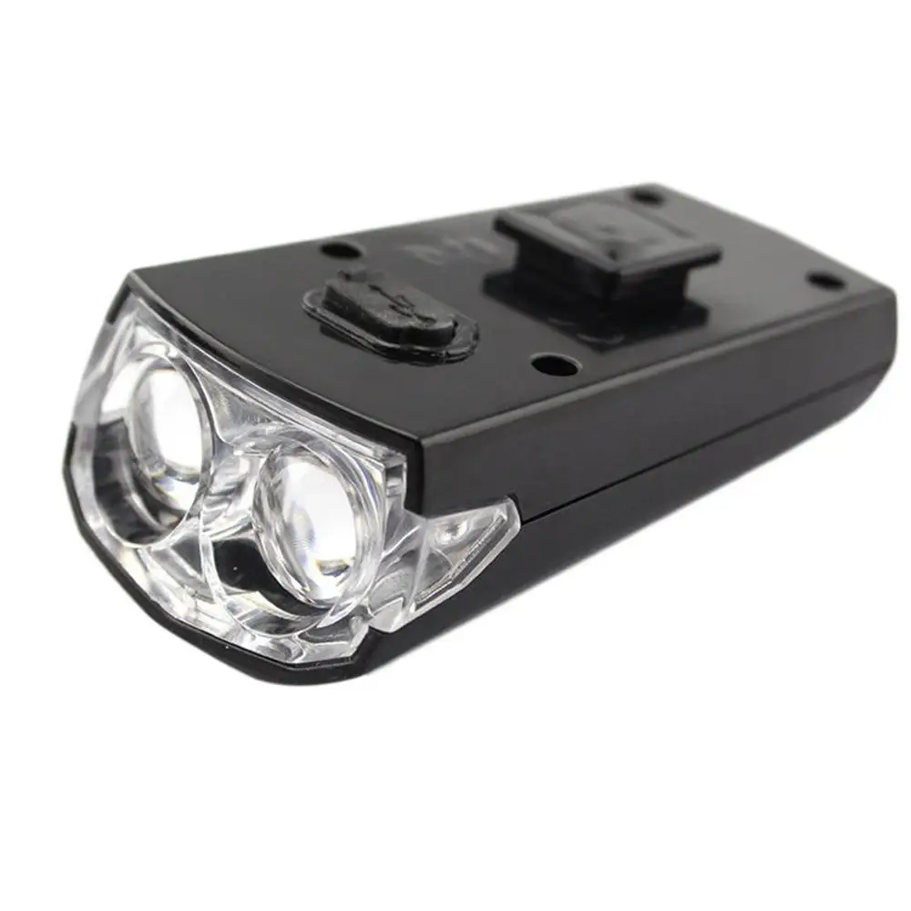 2 светодиодный головной светильник для велосипеда с зарядкой от USB, передний головной светильник для велоспорта, Лампа безопасности, водостойкий мини-фонарь, ультра яркий - Цвет: black