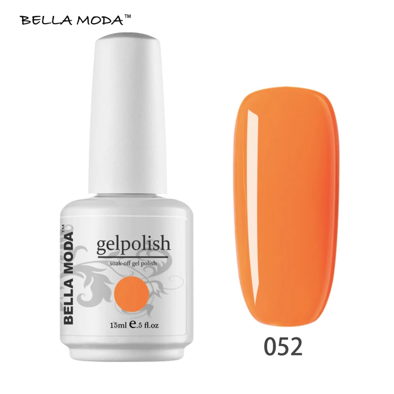 052 Ногтей гель BELLA MODA 15 мл гель лак Nail Art Маникюр Наборы Soak Off УФ гель-лак - Цвет: 052