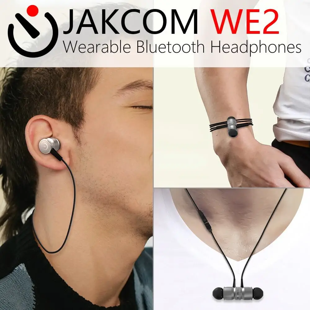 

JAKCOM WE2 Wearable Bluetooth Earphones New Product of Headphones with microphone Wireless bluetooth headphones ear phones