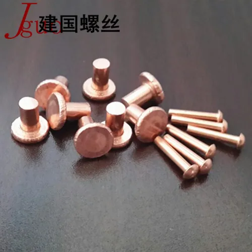 

Promotional authentic copper copper rivet round head rivets copper rivets M3 * 16 M4 * 6 M4 * 8
