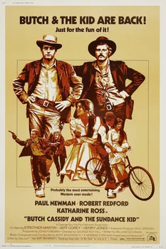 

BUTCH CASSIDY AND THE SUNDANCE KID Movie SILK POSTER Decorative painting 24x36inch