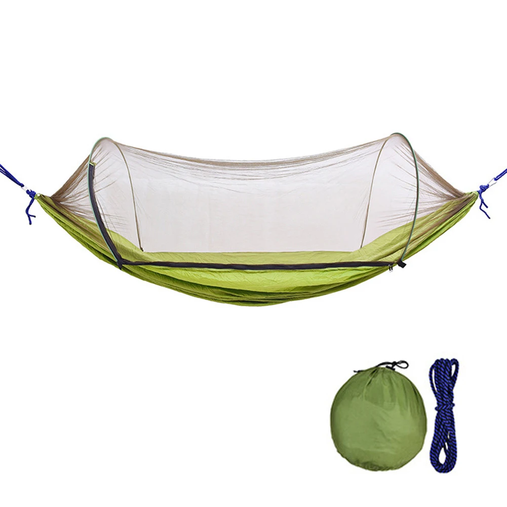 Anti-mosquito Portable Anti-mosquito Automatic Unfolding Hammock Camping Hanging Sleeping Bed Camping Hammock Mesh