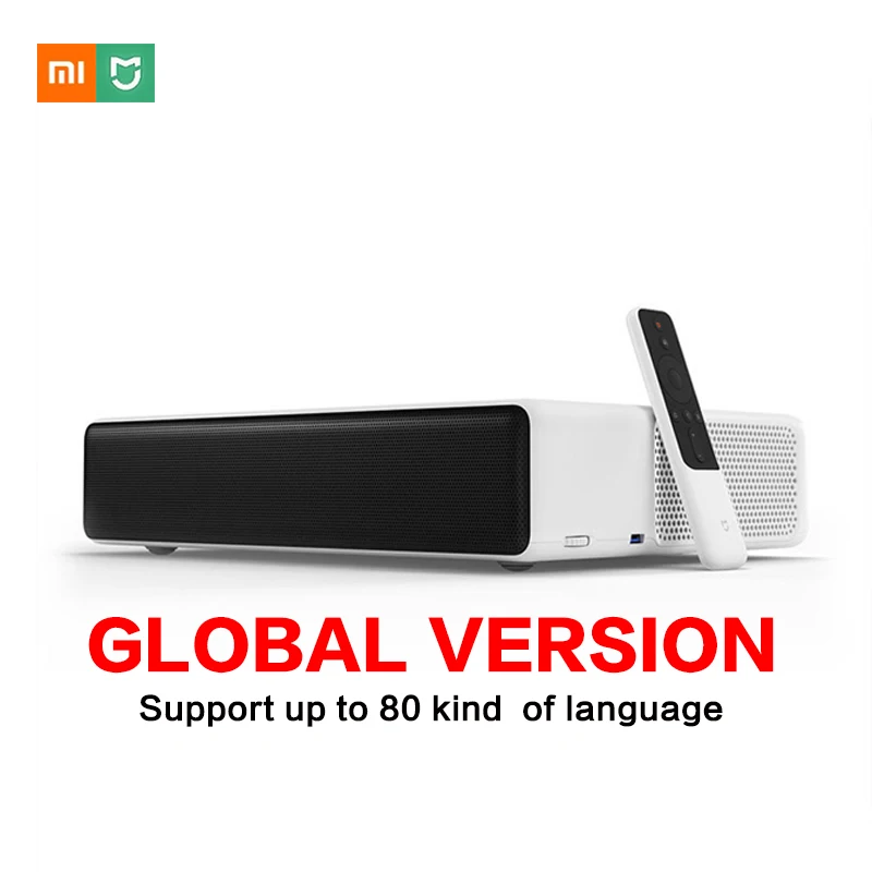 Лазерный Проекционный телевизор Xiaomi Mijia 150 дюймов 1080 Full HD 2,4G/5G Bluetooth 3D Поддержка 4K видео ТВ Android Dolby DTS