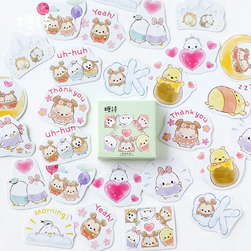 500pcs//Roll Cartoon Paper Stickers Label Scrapbook Diary Decor Kids DIY Toy