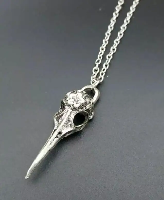collier argent corbeau collier argent corbeau