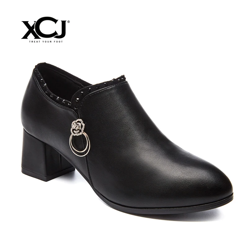 Women's Shoes Women Pump With Platform Med Heels Brand Women Dress Office Shoes Spring Autumn Split Leather Plus Big Size XCJ Women's Shoes Women Pump With Platform Med Heels Brand Women Dress Office Shoes Spring Autumn Split Leather Plus Big Size XCJ