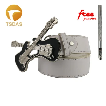 

Luxury Guitar Belt Buckle With Pewter Finish Western Belt Buckles Easy to Use Nice Gift For Men's Jean accessories