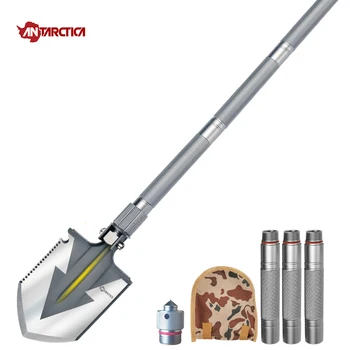 

ANTARCTICA 58 D10 Outdoor Sports Tactical Shovel Camping Shape Steel Shovel Multi-function Folding Car Portable Survival Shovel