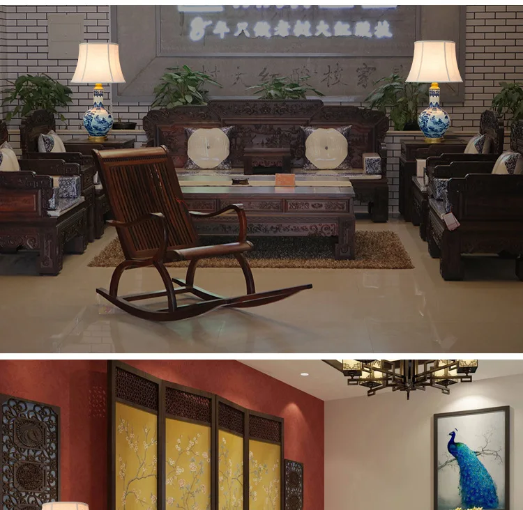 China Antique Living Room Study Retro Vintage Table Lamp Porcelain Ceramic Table Lamp wedding decoration porcelain table lamp (3)