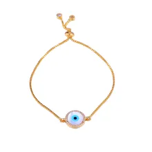 New Fashion Shell Evil Eye Bracelets For women Girl's gift 3 colors Round Turkish Eye Lucky bracelets& bangles Jewelry pulseras