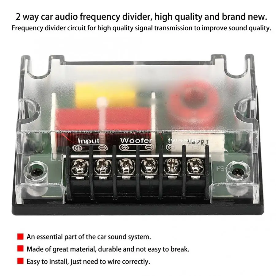 Автомобильный компонентный динамик s 2 Way автомобильный аудио Частотный динамик с делителем частоты звуковой фильтр автомобильные аксессуары