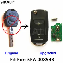 Chave flip para assento 5fa008548 id48, chave atualizada com chip alhambra/arosa/cordova/ibiza/leon/toledo car chave remota