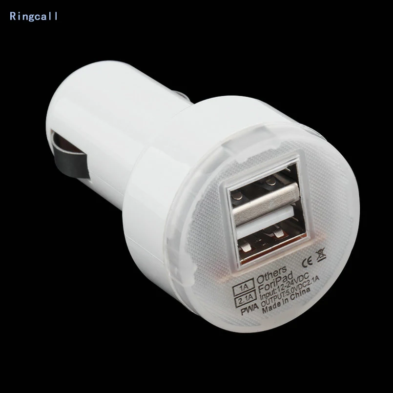 Автомобильное зарядное устройство USB для мобильного телефона 2 порта Samsung Xiaomi Huawei