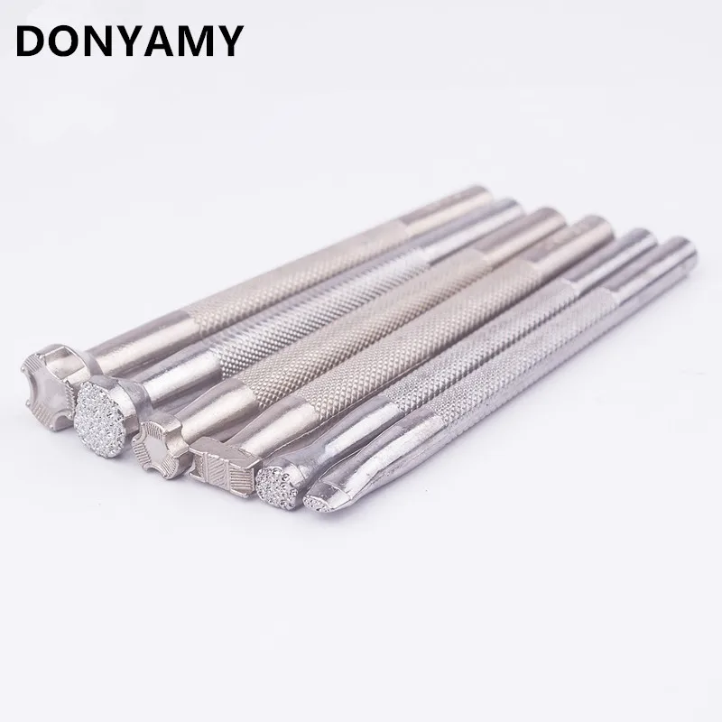 

DONYAMY 1 Pcs Leather Printing Tool Alloy Saddle Makin Carving Handmade Leatherwear Craft Working Leather Printed Punch Stamps H