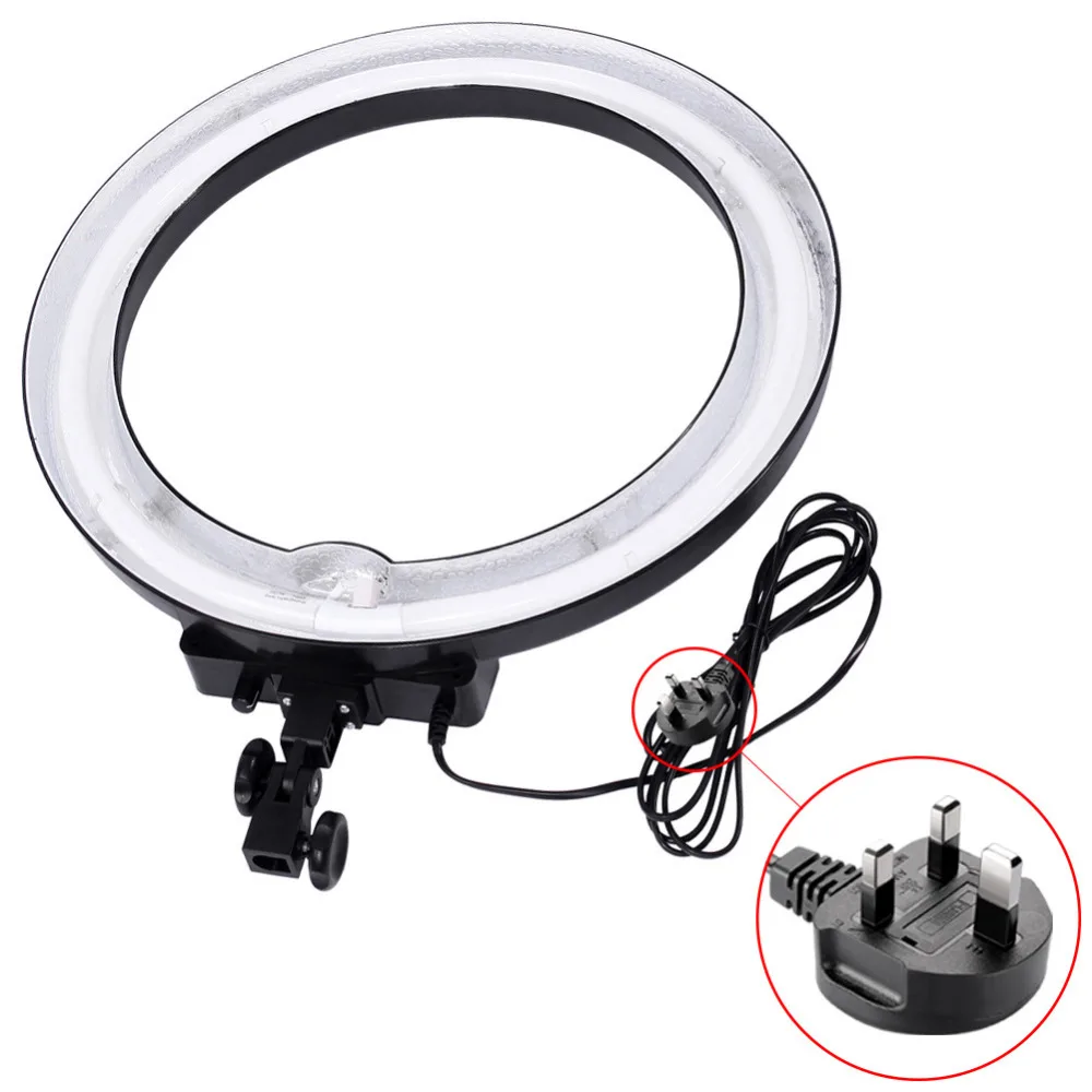 

Neewer Camera Photo/Video 18" 600W 5500K Dimmable Ring Fluorescent Flash Light Ring Shape UK Plug for photography enthusiasts
