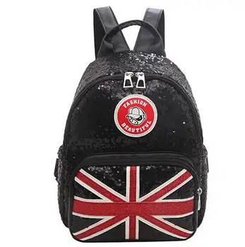 

Joyloading Fashion UK Flag Sequins Shoulders Bag Boys Girls Backpack Original Design