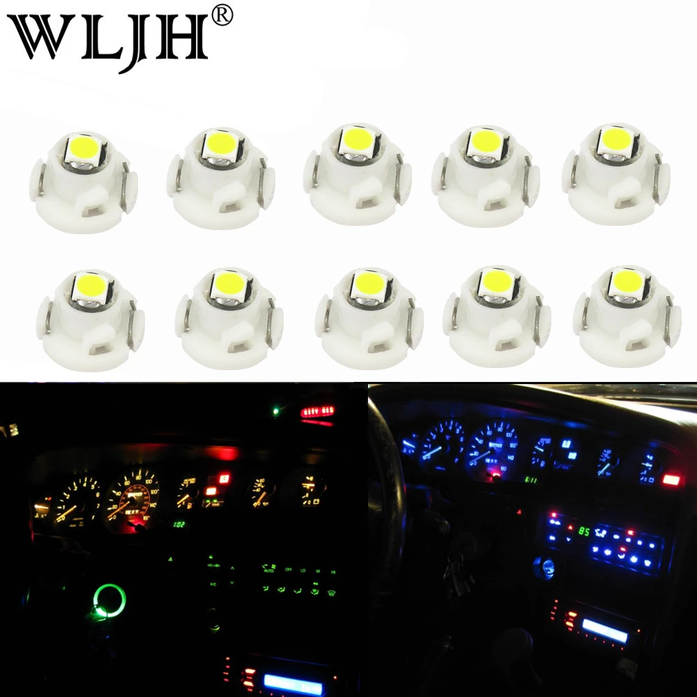 

WLJH 10x Led T3 Neo Wedge HVAC heater AC Climate Controls Light Lamp Bulb for Honda Accord 2007 2006 2005 2004 2003 2001 2000