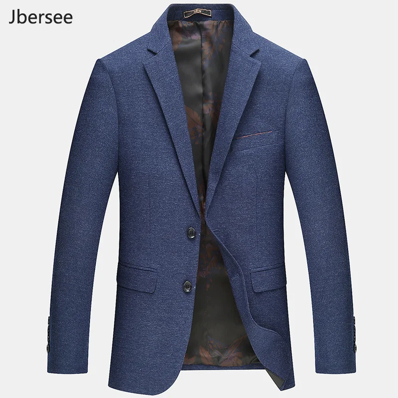 Jbersee/модные мужские блейзеры s, повседневный деловой приталенный мужской костюм, Блейзер, мужские костюмы, свадебная куртка, мужской блейзер