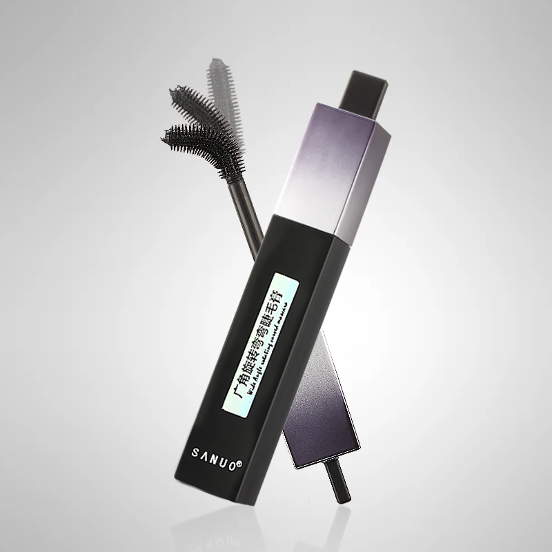 SANUO Brand Wide Angle Curved Mascara Long Waterproof Makeup Eyes Lash