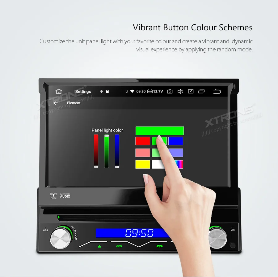 XTRONS Универсальный " Android 9,0 One 1 Din радио автомобильный стерео плеер wifi OBD2 DAB+ USB 1080P gps навигация рулевое колесо без DVD